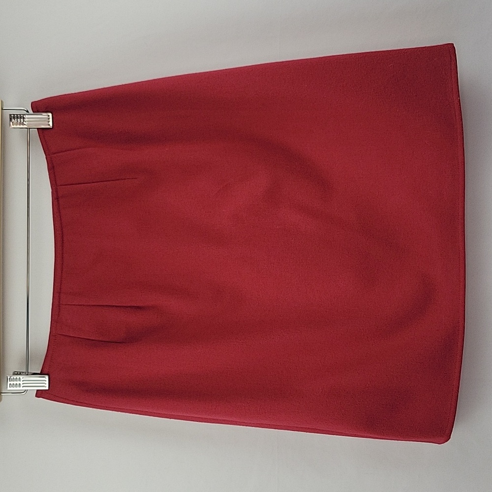 Talbots Mini A-Line Wrap Skirt Raspberry Red Size… - image 6